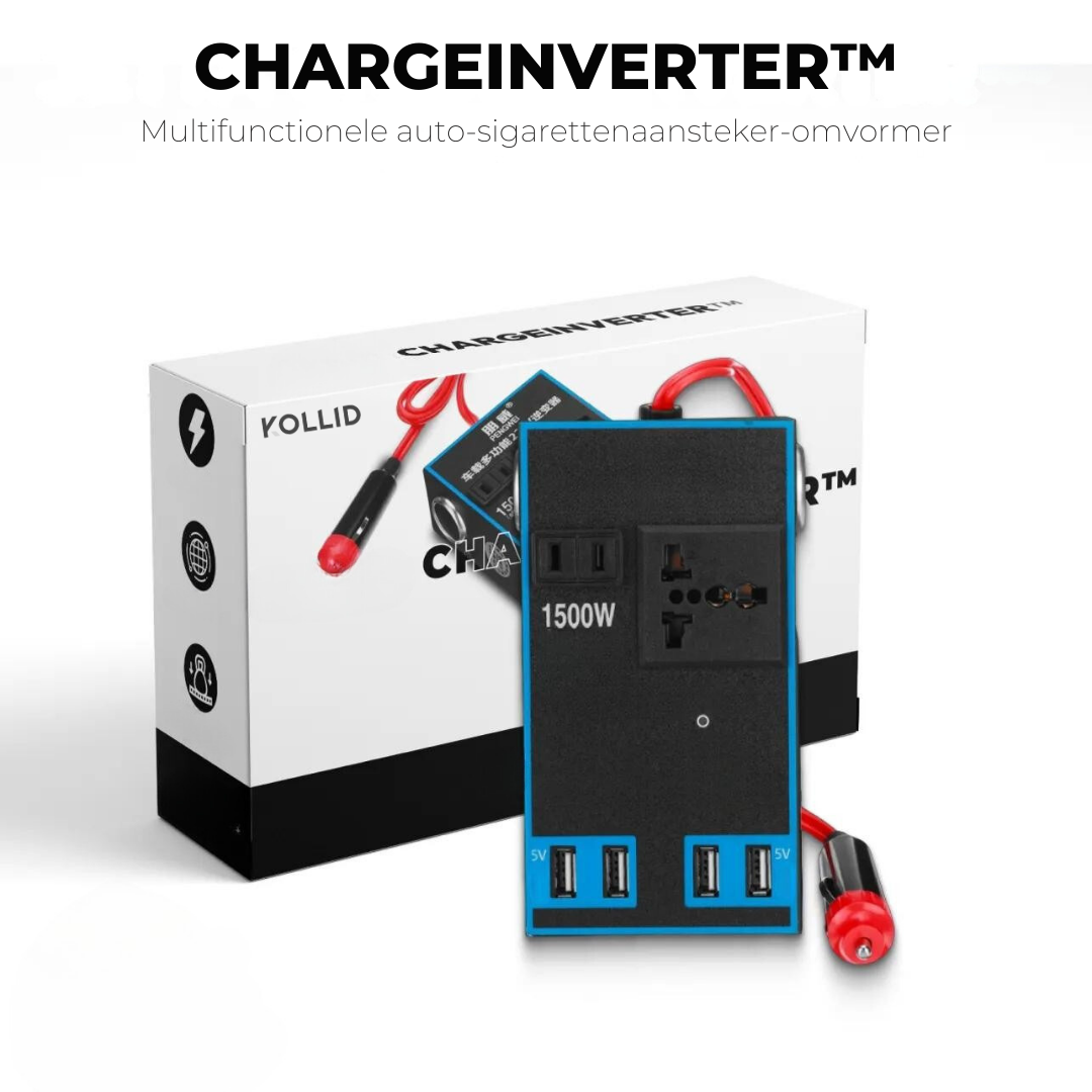 Veelzijdige sigarettenaansteker-omvormer voor auto's - ChargeInverter™ (BEPERKTE PROMOTIE)