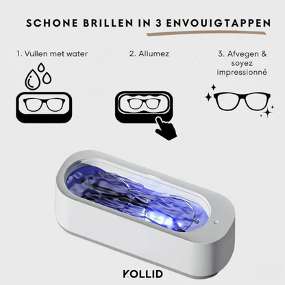 Opti.Ko™ — Ultrasone Brillenreiniger met Precisietechnologie [BEPERKTE VOORRAAD]