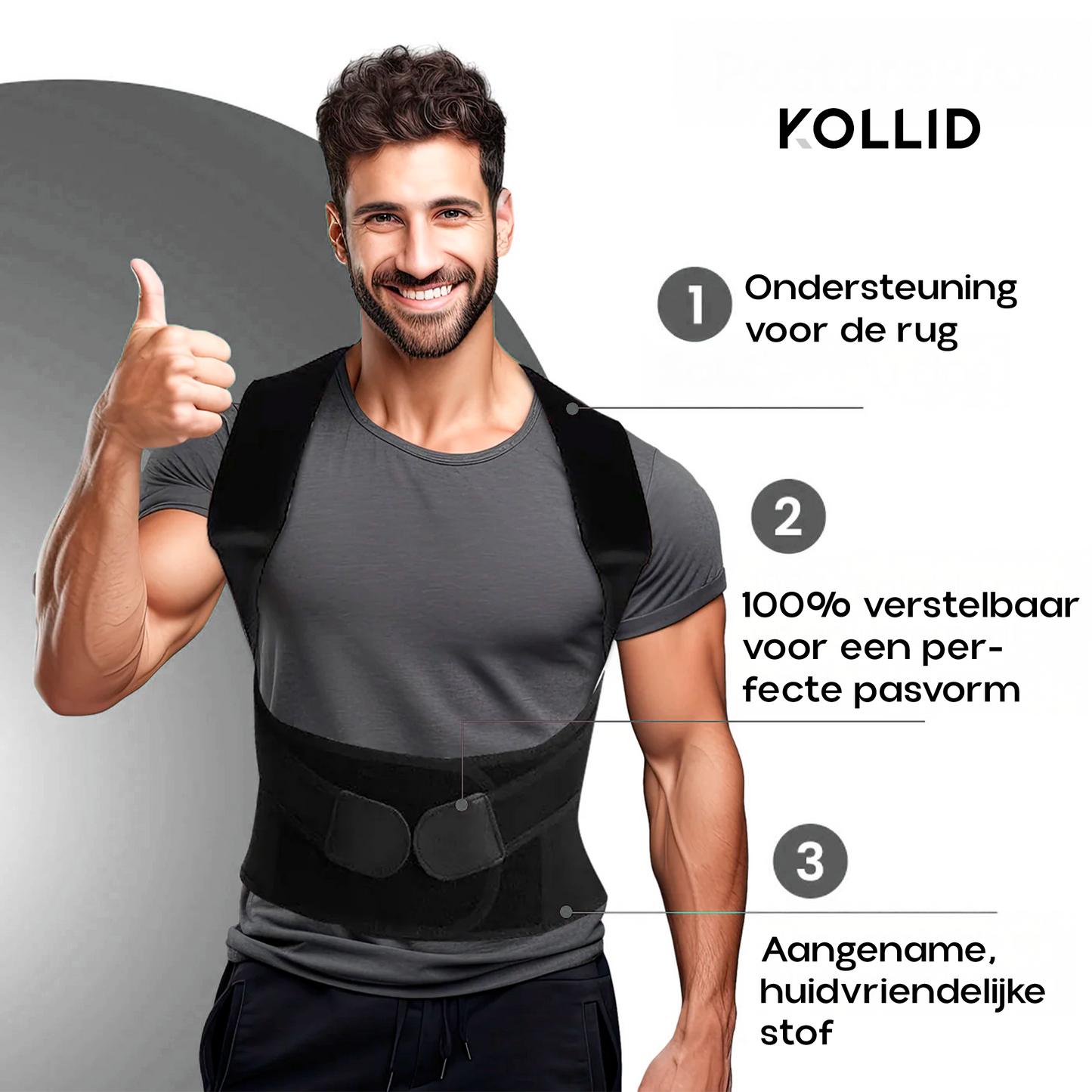 Houdingscorrector Pro Elite ErgoFlex™ {BEPERKTE VOORRAAD}