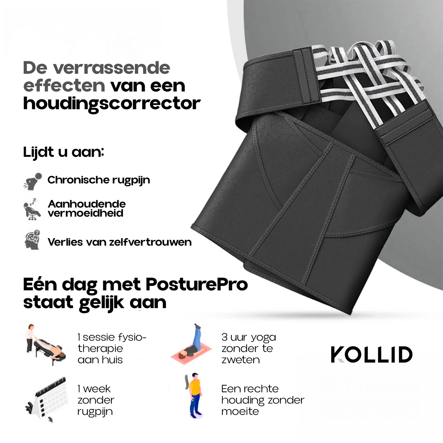 Houdingscorrector Pro Elite ErgoFlex™ {BEPERKTE VOORRAAD}