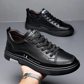 Casuale sneakers van echt leer – Platte Sport