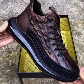 Italiaanse vrijetijdsschoenen voor heren met krokodillenprint en luchtkussen – Croc™